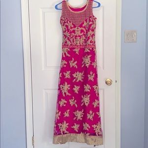 Fuschia Anarkali with Dupatta (XS)